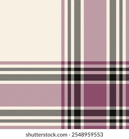 Plaid check pattern. Seamless fabric texture. Tartan textile print.