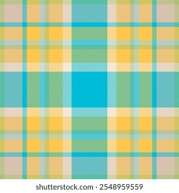 Plaid check pattern. Seamless fabric texture. Tartan textile print.