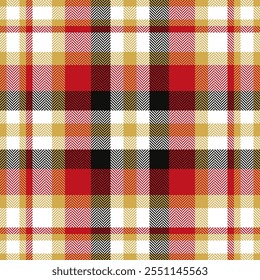 Plaid check pattern. Seamless fabric texture. Tartan textile print.