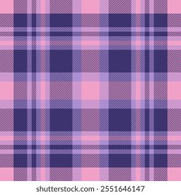 Plaid check pattern. Seamless fabric texture. Tartan textile print.