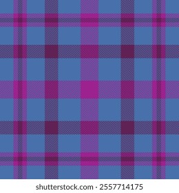 Plaid check pattern. Seamless fabric texture. Tartan textile print.