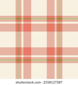 Plaid check pattern. Seamless fabric texture. Tartan textile print.