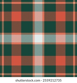 Plaid check pattern. Seamless fabric texture. Tartan textile print.