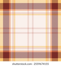 Plaid check pattern. Seamless fabric texture. Tartan textile print.