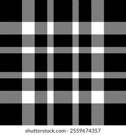 Plaid check pattern. Seamless fabric texture. Tartan textile print.