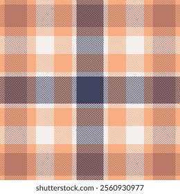 Plaid check pattern. Seamless fabric texture. Tartan textile print.