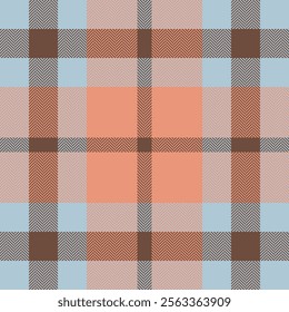 Plaid check pattern. Seamless fabric texture. Tartan textile print.