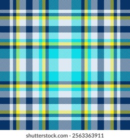 Plaid check pattern. Seamless fabric texture. Tartan textile print.