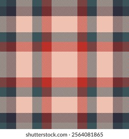 Plaid check pattern. Seamless fabric texture. Tartan textile print.