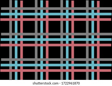 Plaid check pattern.Seamless fabric texture print. Vector pattern abstract background.