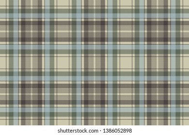 Plaid check pixel seamless pattern. Vector illustration.