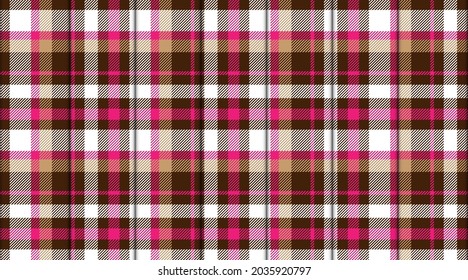 Plaid Checkered Fabric Pattern backgrond.EPS 10 Vector high solution illustration background.