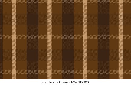 Plaid Checkered Fabric Pattern. Background Vector