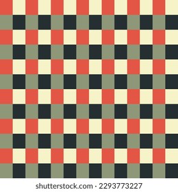 Plaid Checkered Fabric Pattern for flannel, tartan, packing, dress, skirt, blanket, scarf, vintage style vector design wallpaper