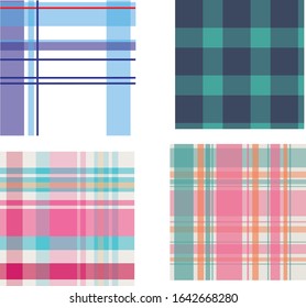 Plaid and Checkered Pattern Templates