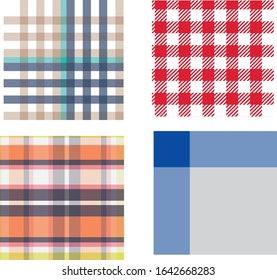 Plaid and Checkered Pattern Templates