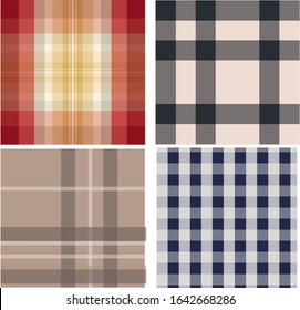 Plaid and Checkered Pattern Templates