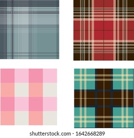 Plaid and Checkered Pattern Templates