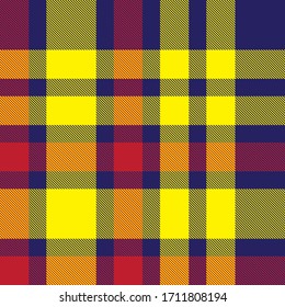 Plaid, checkered, tartan seamless pattern suitable for fashion textiles and graphics