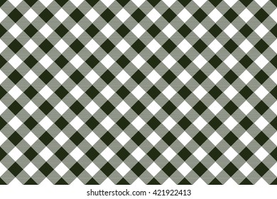 Plaid checkered tartan seamless pattern in black and white colors. Vector
