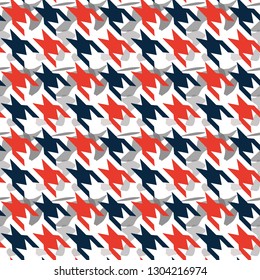 Plaid checkered,dog tooth pattern. colorful Hounds-tooth seamless. Classical English background Glen plaid Glenurquhart check for fashion design.