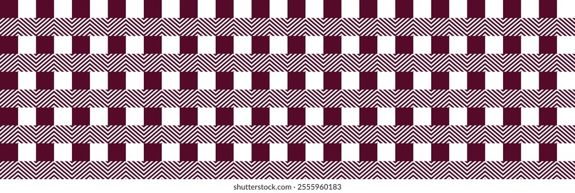Plaid chocolate cosmo seamless pattern, gingham, texture, repeating wallpaper