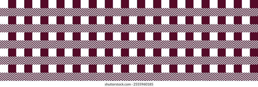 Plaid chocolate cosmo seamless pattern, gingham, texture, repeating wallpaper