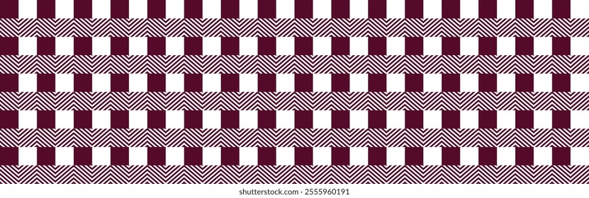 Plaid chocolate cosmo seamless pattern, gingham, texture, repeating wallpaper