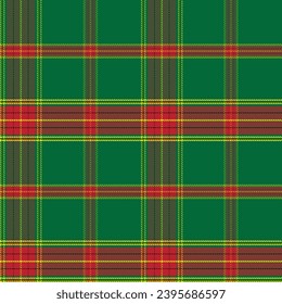 Plaid Chrismas Pattern, In Red and Green Seamless Scottish Tartan, Digital Paper or Fabric Textile Download 