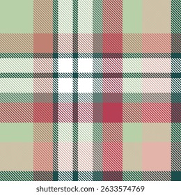 Plaid Christmas Colors Seamless pattern background for textile design .Perfect for textile or print design. vector illustration.