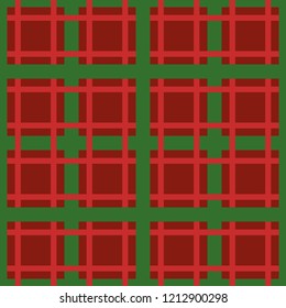 plaid Christmas seamless pattern for use as wrapping paper gift,wallpaper or background