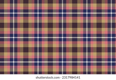 Plaid classic brown tone color fashion design