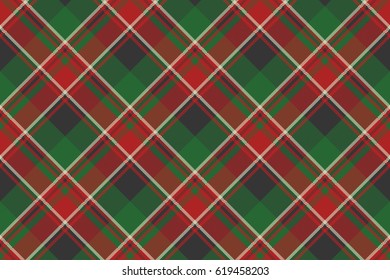 Plaid classic tartan seamless pattern. Vector illustration.