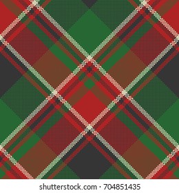 Plaid classic tartan seamless pattern. Vector illustration.