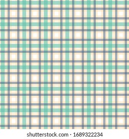 Plaid decorative seamless pattern vector 