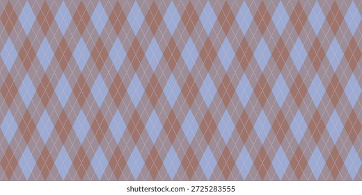Plaid diamante vetor ornamento sem costura. Design de impressão tradicional com faixas sobrepostas. Tecido vetor minimalista motivo infinito. Fundo harmonioso detalhado.