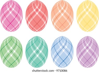 Plaid Easter Eggs