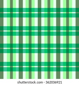 Plaid fabric back pattern green lines