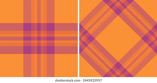 Plaid fabric check of texture pattern vector with a background tartan seamless textile. Set in favorite colors for stylish picture ideas for fashion inspiration.