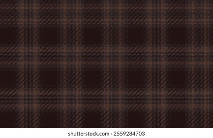 Plaid fabric pattern, brown, distinctive crisscrossed lines seamless pattern for textiles, and for designing clothes, skirts or decorative fabrics. Vector illustration.