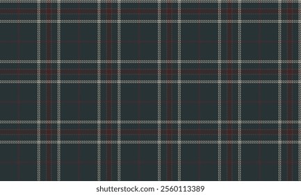 Plaid fabric pattern, green, brown, yellow, modern cross lines, seamless for textiles, and for designing clothes, skirts or decorative fabrics. Vector illustration.