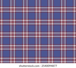 Plaid fabric pattern, purple, brown, white, modern seamless beautiful crisscross pattern for textiles, and for designing clothes, skirts, pants or decorative fabrics. Vector illustration.