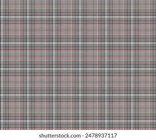 Plaid-Stoffmuster, weiß, schwarz, braun, nahtlos für Textilien und für die Gestaltung von Kleidung, Röcken, Hosen oder dekorativen Stoff. Vektorillustration.