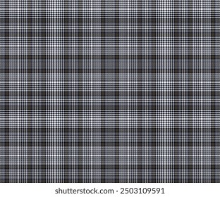 Stoffmuster aus Plaid, weiß, marineblau, gelb, nahtlos für Textilien und zum Entwerfen von Kleidung, Röcken, Hosen, Schürzen, Tischdecken, Decken oder dekorativen Stoffen. Vektorgrafik.