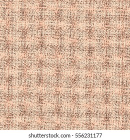 Plaid fabric rough texture. Abstract vector.