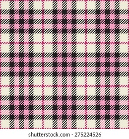 Plaid fashion wallpaper vector seamless pattern