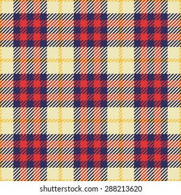 Plaid fashion wallpaper vector seamless pattern