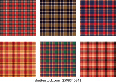 plaid flannel checkered seamless pattern background