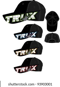 plaid font hat