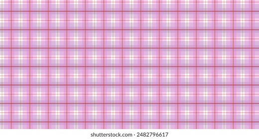 Patrón geométrico sin costuras. Patrón aislado de impresión textil de dibujos animados de color rosa a cuadros. Ilustración vectorial en el fondo